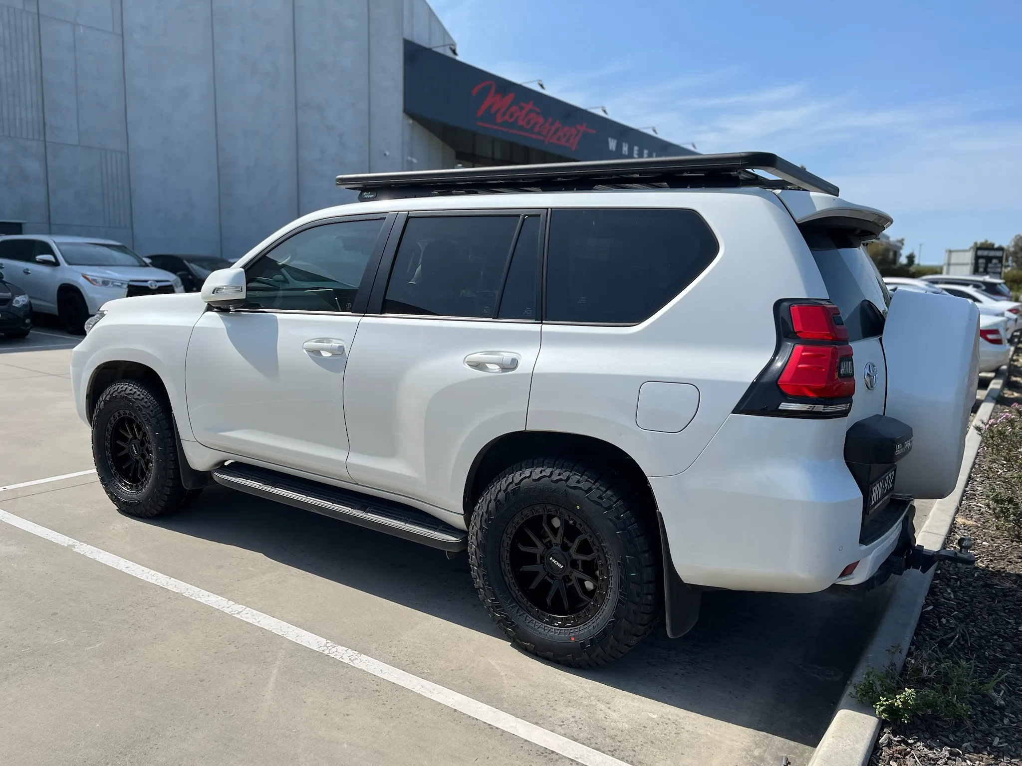 TOYOTA PRADO with ROH RAID 17X9 MATTE BLACK WHEELS |  | TOYOTA